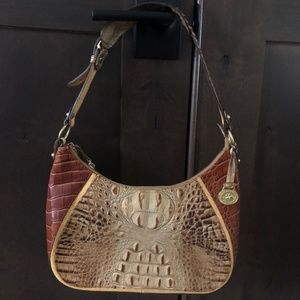 Bramin Karissa Croc Embossed Shoulder Bag